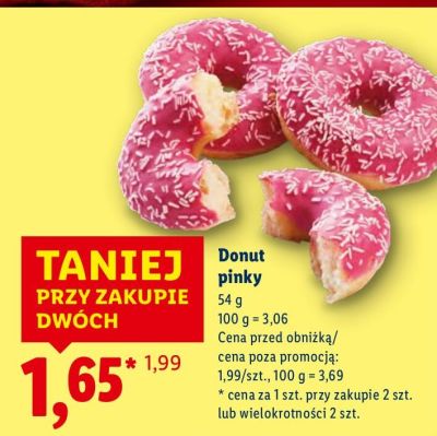 Donut pinky promocja w Lidl