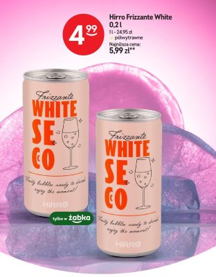 Wino Hirro Frizzante White 0,2l promocja w Żabka