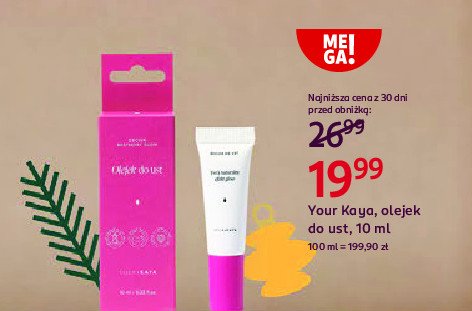 Olejek do ust letnia malina Your kaya promocja w Rossmann