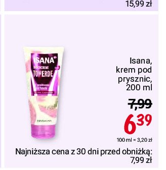 Krem pod prysznic Isana promocja