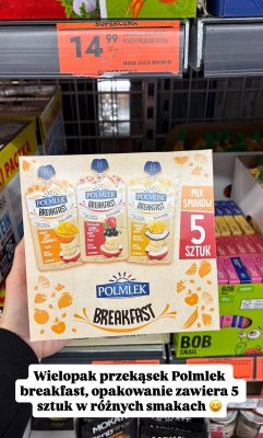 Przekąski Breakfast - wielopak 5x200g promocja w Biedronka