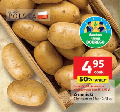 Ziemniaki polskie Agrosad promocja w Auchan