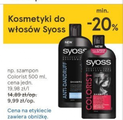 Szampon do w艂os贸w anti-dandruff Syoss professional performance promocja