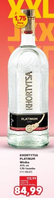 Wódka Khortytsa Platinum promocja w Kaufland