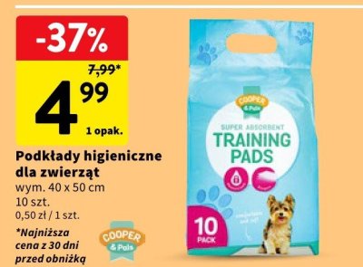 Podkłady higieniczne dla zwierząt promocja w Intermarche