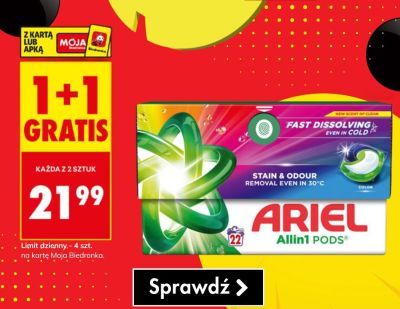 Kapsułki do prania Allin1 PODS promocja w Biedronka