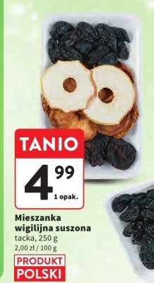 Mieszanka wigilijna suszona promocja w Intermarche