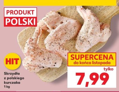 Skrzydła z polskiego kurczaka 1 kg promocja w Kaufland