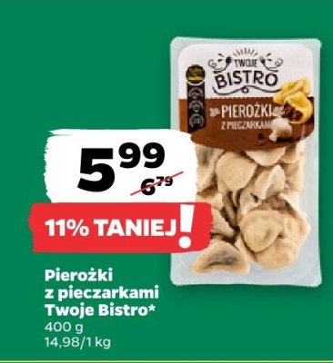 Pierożki z pieczarkami Twoje Bistro promocja w Netto