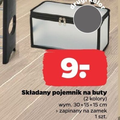 Składany pojemnik na buty promocja w Netto
