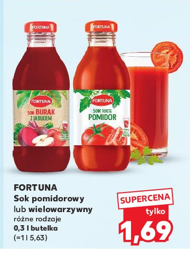 Sok burak z jabłkiem Fortuna promocja w Kaufland