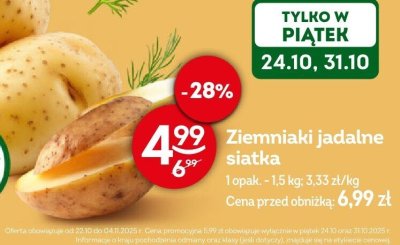 Ziemniaki jadalne siatka promocja w Żabka