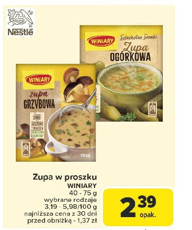 Ogórkowa Winiary jak u mamy promocja w Carrefour