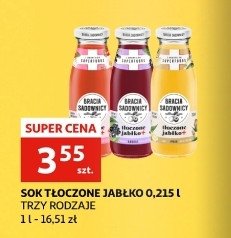 Sok tłoczone jabłko aronia Bracia sadownicy promocja