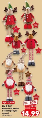 LIV & BO Renifer lub Skrzat z teleskopowymi nogami różne kolory wys. 71,5 cm promocja w Kaufland