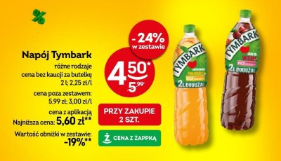 Napój Tymbark różne rodzaje promocja w Żabka