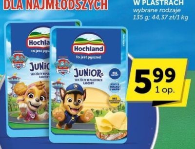 Ser 偶贸艂ty Hochland Junior promocja w ABC