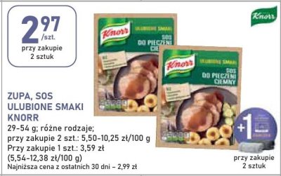 Zupa, sos ulubione smaki Knorr promocja w Stokrotka