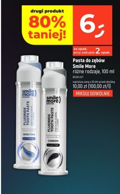Pasta do zębów Smile More różne rodzaje 100 ml promocja w Dealz