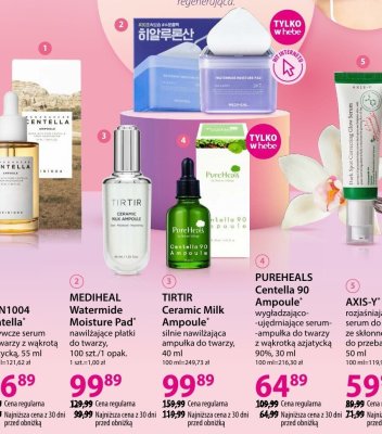 Płatki MEDIHEAL Watermide Moisture Pad nawilżające płatki do twarzy, 100 szt./1 opak. promocja w Hebe