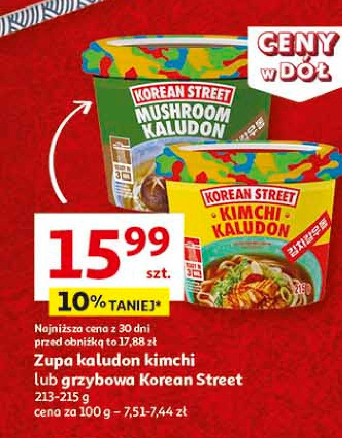 Danie kimchi kaludon Korean street promocja w Auchan