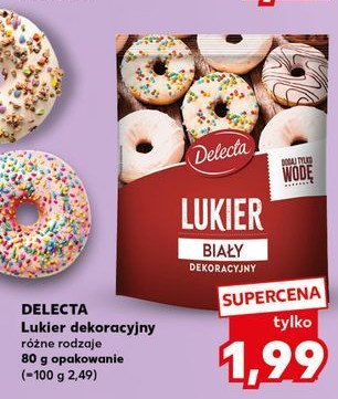 Lukier dekoracyjny biały Delecta promocja