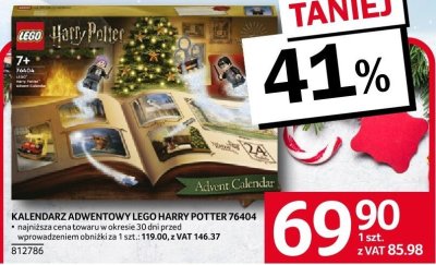 Kalendarz adwentowy LEGO Harry Potter 76404 promocja w Selgros
