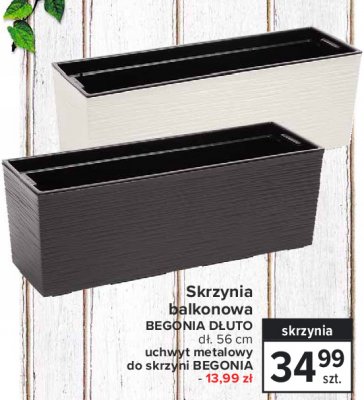 Uchwyt metalowy do skrzyni begonia promocja
