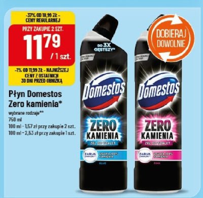 Płyn Domestos Zero kamienia 100ml promocja w POLOmarket