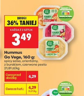 Hummus, różne rodzaje promocja w Biedronka