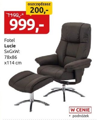 Fotel Lucie promocja w Black Red White