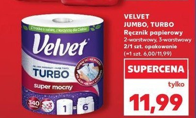 Ręcznik papierowy Velvet turbo promocja