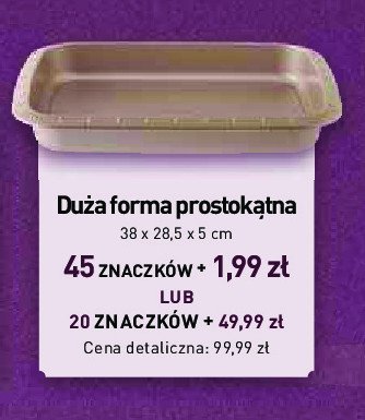 Forma prostokątna 38 x 28.5 x 5 cm Berghoff promocja w Stokrotka