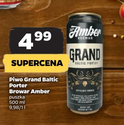 Piwo Amber browar grand promocja w Netto