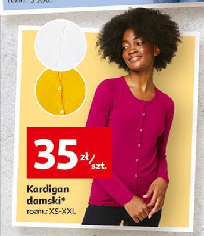 Kardigan damski xs-xxl Auchan inextenso promocja
