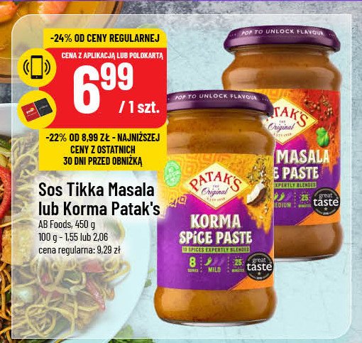 Sos tikka masala Patak's promocja