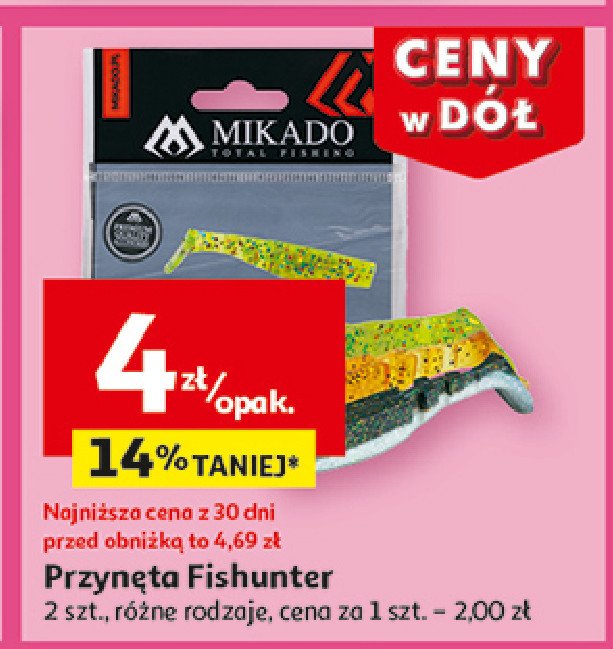 Przynęta fishunter Mikado (wędkarstwo) promocja w Auchan