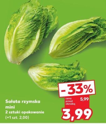 Sałata rzymska mini promocja w Kaufland