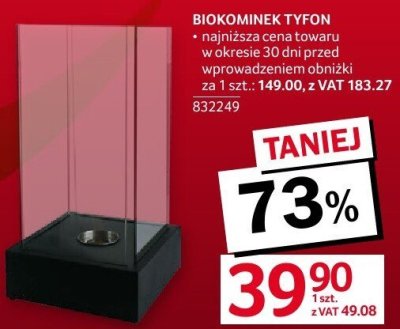 BIOKOMINEK TYFON promocja w Selgros