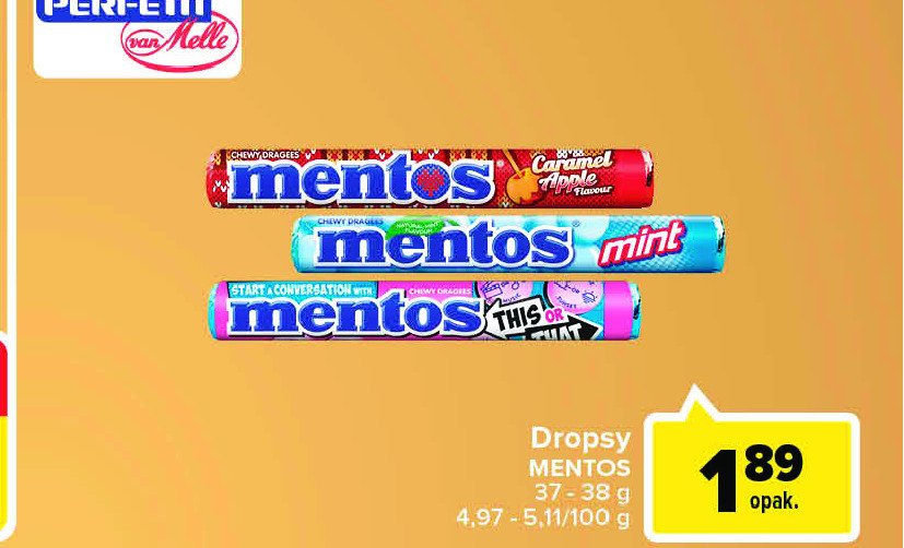 Dropsy this or that Mentos classic promocja