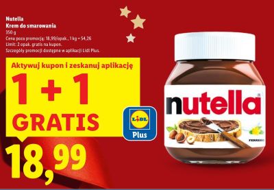 Nutella Krem do smarowania promocja w Lidl
