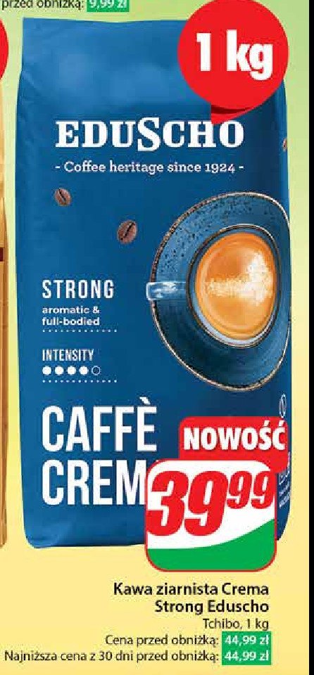 Kawa strong EDUSCHO CAFFE CREMA promocja