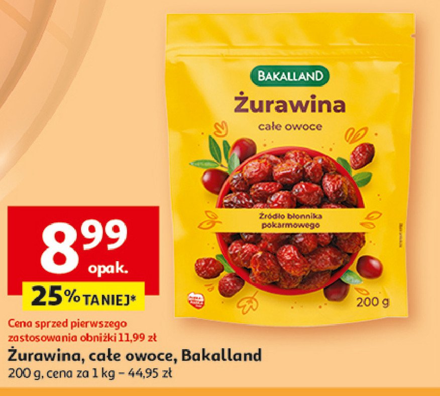 Zurawina suszona Bakalland promocja