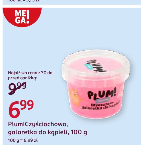 Galaretka do kąpieli Plum! czyściochowo promocja