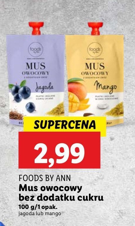 Mus jagoda Foods by ann promocja