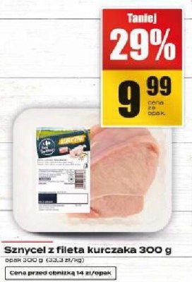 Sznycl z fileta kurczaka promocja w Supeco