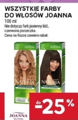 Wszystkie farby do włosów Joanna promocja w Stokrotka