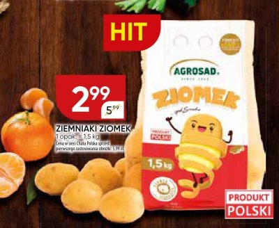 Ziemniaki Ziomek Agrosad promocja w Chata Polska