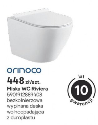 Miska WC Riviera bezkołnierzowa promocja w Castorama