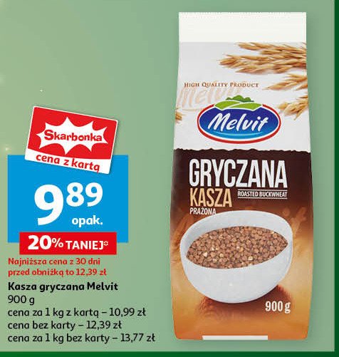 Kasza gryczana prażona Melvit promocja w Auchan